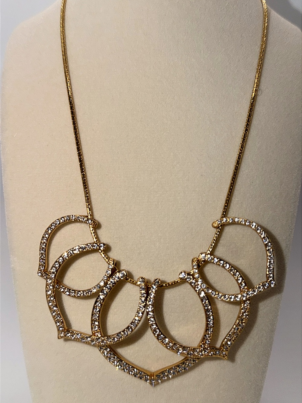 Gold Touchstone Crystal by Swarovski Necklace - Women's Fashion Jewelry
